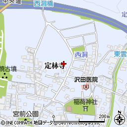 岐阜県土岐市泉町定林寺周辺の地図