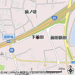 愛知県犬山市塔野地下前田周辺の地図