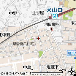 愛知県犬山市橋爪石畑周辺の地図