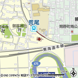 大垣市役所　宇留生地区センター周辺の地図