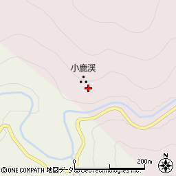 小鹿渓周辺の地図