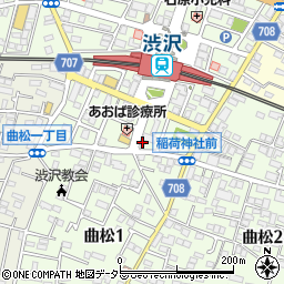 渋沢駅前皮フ科周辺の地図