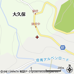 兵庫県養父市大久保4周辺の地図