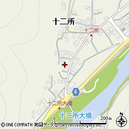 兵庫県養父市十二所161周辺の地図