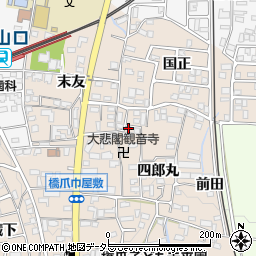 愛知県犬山市橋爪四郎丸50周辺の地図
