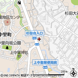 神奈川県横浜市磯子区上中里町356周辺の地図