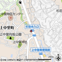 神奈川県横浜市磯子区上中里町385周辺の地図