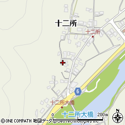 兵庫県養父市十二所160周辺の地図