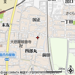 愛知県犬山市橋爪四郎丸68-2周辺の地図