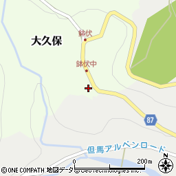兵庫県養父市大久保5周辺の地図