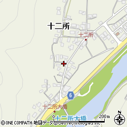 兵庫県養父市十二所168周辺の地図