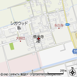 滋賀県長浜市大辰巳町周辺の地図