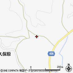 岐阜県恵那市山岡町久保原178周辺の地図