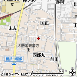 愛知県犬山市橋爪四郎丸66周辺の地図