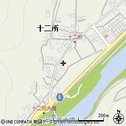 兵庫県養父市十二所186周辺の地図