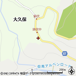 兵庫県養父市大久保9周辺の地図