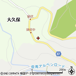 兵庫県養父市大久保15周辺の地図