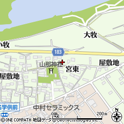 愛知県丹羽郡扶桑町山那宮東530周辺の地図