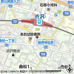 栄光ゼミナール渋沢校周辺の地図