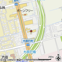 滋賀ダイハツ販売Ｕ－Ｃａｒハッピー長浜店周辺の地図