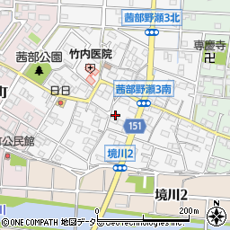 遠藤寝具店茜部店周辺の地図