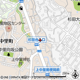 神奈川県横浜市磯子区上中里町354周辺の地図