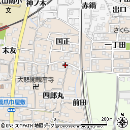 愛知県犬山市橋爪四郎丸87周辺の地図