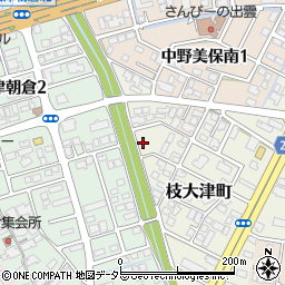 枝大津公園トイレ周辺の地図