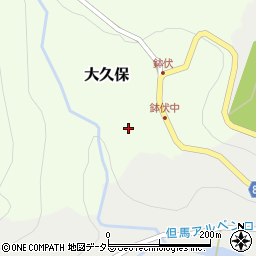 兵庫県養父市大久保133周辺の地図