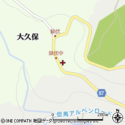 兵庫県養父市大久保12周辺の地図