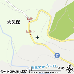 兵庫県養父市大久保14周辺の地図