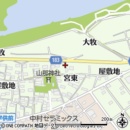 愛知県丹羽郡扶桑町山那宮東531周辺の地図