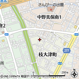 枝大津荘周辺の地図