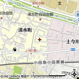 神奈川県秦野市清水町2周辺の地図