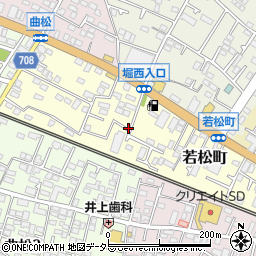 神奈川県秦野市若松町周辺の地図