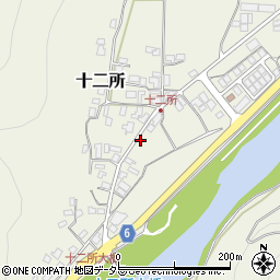 兵庫県養父市十二所180周辺の地図