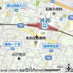 十全堂薬局渋沢駅前店周辺の地図