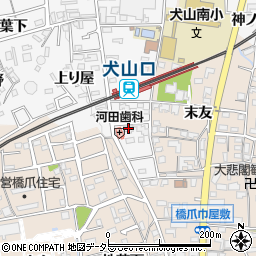 愛知県犬山市犬山末友36周辺の地図