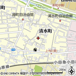 神奈川県秦野市清水町7-22周辺の地図