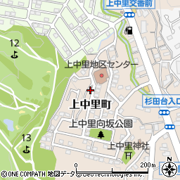 神奈川県横浜市磯子区上中里町420周辺の地図