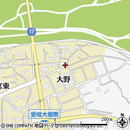〒483-8003 愛知県江南市中般若町北浦の地図