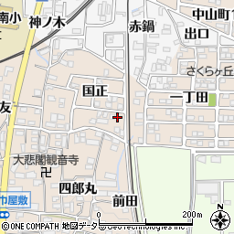 愛知県犬山市橋爪国正1-94周辺の地図