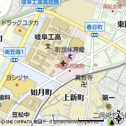笠松町笠松中央交流センター周辺の地図