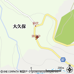 兵庫県養父市大久保71周辺の地図