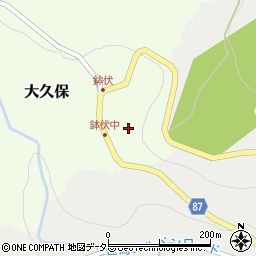 兵庫県養父市大久保28周辺の地図