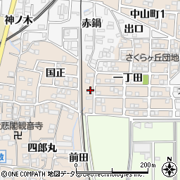 愛知県犬山市橋爪国正5周辺の地図