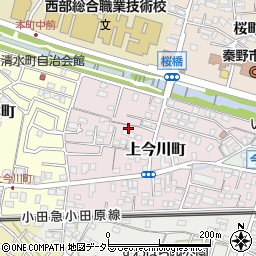 神奈川県秦野市上今川町周辺の地図