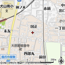 愛知県犬山市橋爪国正1-89周辺の地図