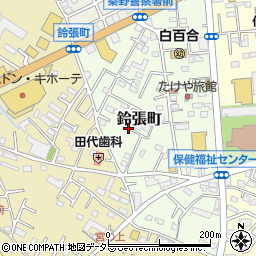 神奈川県秦野市鈴張町周辺の地図