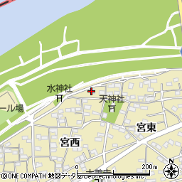 愛知県江南市草井町宮西30周辺の地図